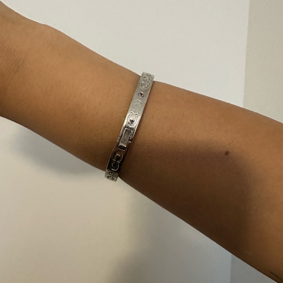 Coach Silver Bracelet with Crystal Accents - Picture 2 of 3